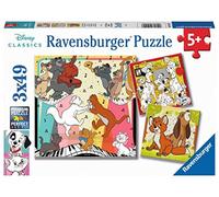 Ravensburger - Puzzle Enfant - Puzzles 3x49 p - S'amuser avec les animaux Disney - Dès 5 ans - 05155