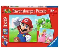 Ravensburger - Puzzle Enfant - Puzzles 3x49 p - Super Mario - Dès 5 Ans - 05186