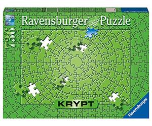 Ravensburger - Puzzle Expert - Adulte et Enfant à partir de 14 Ans - Krypt Puzzle 736 pièces - Néon Green - Effet Fluo - Contient Un Guide d'assemblage - 17364