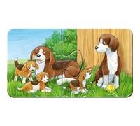 Ravensburger Puzzle pour enfants 05072 – Familles d'animaux à la ferme, 2x9 pièces, dès 2 ans