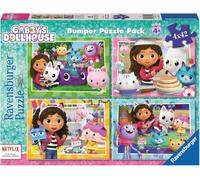 Ravensburger - Puzzle Gabby's Dollhouse, Collection Puzzle 4x42 Bumper Pack, 4 Puzzles de 42 pièces, Puzzle pour Enfants, âge recommandé 4+ Ans