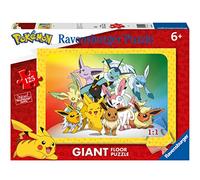 Ravensburger - Puzzle Giant 125 pièces - Pokémon | Fille ou garçon dès 6 ans - Puzzle de qualité supérieure - Carton épais et résistant - Grandes pièces