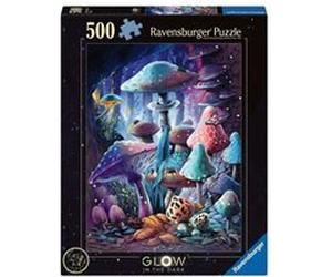 Ravensburger - Puzzle Glow-in-the-Dark Moonlight Mushrooms (500 pièces) G