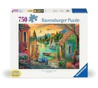 Ravensburger Puzzle grand format de 750 pièces avec vue sur la villa européenne | Paysage emblématique du lac de Côme par Eduard | Parfait pour les puzzles de loisirs