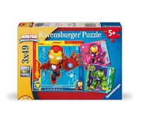 Ravensburger Puzzles Iron Man & His Awesome Friends 3 x 49 pièces pour Adultes et Enfants à partir de 5 Ans