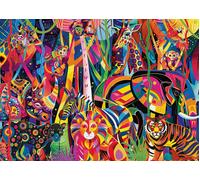 Ravensburger Puzzle Jeweled Jungle Grand Format 500 pièces pour adultes