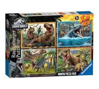 Ravensburger Puzzle, Jurassic World, 4 x 100 pièces, Puzzles pour Enfants, âge recommandé 5+, 05619 4