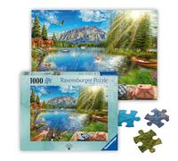 Ravensburger Puzzle La Vie au lac - Puzzle de 1000 pièces pour Enfants et Adultes | Fabriqué à la Main en Allemagne | Ajustement Parfait | Imagerie vibrante et sans reflet
