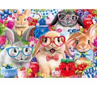 Ravensburger Puzzle Lapins et baies – 35 pièces pour enfants, favorise créativité, certifié FSC