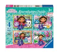 Ravensburger – Puzzle enfant 4 en 1 Gabby's Dollhouse Les Aventures de Gabby dès 3 ans 03143