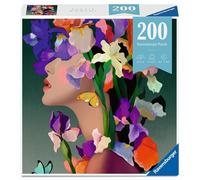 Ravensburger Puzzle Moments Flower Heads Iris - 200 Piece Jigsaw Puzzle for Adul