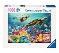 Ravensburger Puzzle 1000 p - Le monde sous-marin bleu