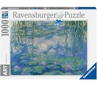 Ravensburger - Puzzle Monet Waterlilies, 1000 pièces, Puzzle Art pour Adultes et Garçons, Peintures Célèbres à Exposer, Idée Cadeau pour Elle ou Lui, 70 x 50 cm