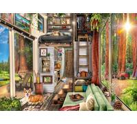 Ravensburger - Puzzle de 1000 pièces La Maison au Milieu des séquoias | Puzzle pour Adultes et Enfants mesurant 70 x 50 cm | Cadeau pour Adultes et Enfants de 14 Ans et Plus