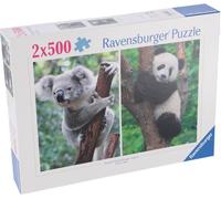 Ravensburger puzzle panda et koala 2 x 500 pièces