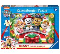 Ravensburger - Puzzle Paw Patrol Christmas, Collection 24 Giant Sol, 24 pièces, Puzzle pour Enfants, âge recommandé 3+ Ans