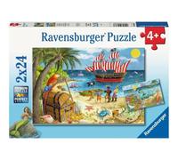 RAVENSBURGER Puzzle pirates et sirènes 2x24 pièces