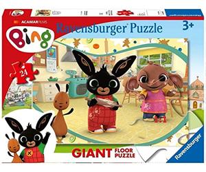 Ravensburger - Puzzle pour 3 Ans, Puzzle de Sol géant 24 pièces, Bing - Puzzle pour Enfants de 3 Ans, Collection Bing, Jeux éducatifs et Amusants, idées Cadeaux