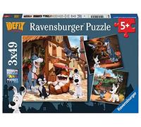 Ravensburger Puzzle pour Enfant 05626 Idefix et Ses Amis Animaux - 3 x 49 pièces Idefix Puzzle pour Enfants à partir de 5 Ans