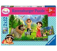 Ravensburger- Heidi Gemeinsame Zeit in Den Bergen Animaux Puzzle pour enfant-05143-Temps partagé dans Les montagnes-12 pièces, 05143, Gel