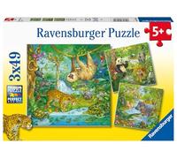 Ravensburger Puzzle pour Enfants - 05180 dans la forêt Vierge - Puzzle pour Enfants à partir de 5 Ans - avec 3 x 49 pièces