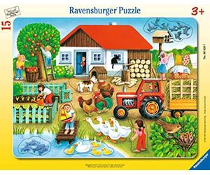 Ravensburger Puzzle pour Enfants 06020 Quelle est sa Place ? - Puzzle à Cadre pour Enfants à partir de 3 Ans, avec 15 pièces