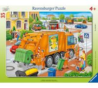 Ravensburger Puzzle pour Enfants - 06346 Collecte des déchets - Puzzle à Cadre pour Enfants à partir de 4 Ans, avec 35 pièces