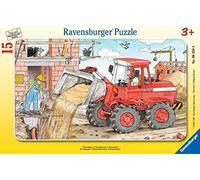 Ravensburger Puzzle à cadre 06359 My Excavator – 15 pièces – Dès 3 ans