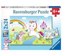 Ravensburger Puzzle pour Enfants - 07828-2 x 24 pièces - Licorne féérique - pour Enfants à partir de 4 Ans