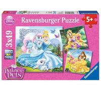 Ravensburger – Puzzle 09346 5 – Belle, Cendrillon et Raiponce – 3×49 pièces