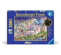 Ravensburger Puzzle pour Enfants - 12000872 - Licorne Papillon Lumineuse - 200 pièces - XXL - pour Enfants à partir de 8 Ans - Brille dans Le Noir