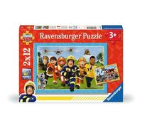 Ravensburger Puzzle pour Enfants 12001031 - Le Sauvetage est Proche - Puzzle Sam Le Pompier de 2 x 12 pièces pour Enfants à partir de 3 Ans