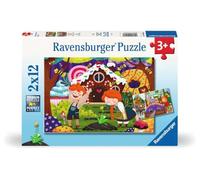 Ravensburger Puzzle pour Enfants - 12004045 Contes de fées - Puzzle pour Enfants à partir de 3 Ans, avec 2 x 12 pièces