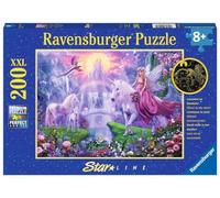 Ravensburger Puzzle pour Enfants - 12903 Magical Unicorn Night - Puzzle de Licorne pour Enfants à partir de 8 Ans, avec 200 pièces au Format XXL, Qui Brille dans Le Noir