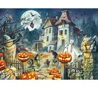 Ravensburger Puzzle pour enfants 13264 Maison d'Halloween 300 pièces XXL à partir de 9 ans