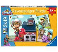 Ravensburger - Puzzle pour Enfants - 3x49 pièces - Jon, Min et Miguel/Dino Ranch - Dès 5 Ans - Puzzle de qualité supérieure - 3 Posters Inclus - Dino Ranch - 05589