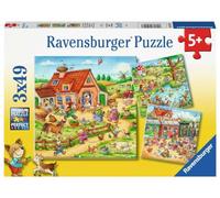 Ravensburger Puzzle pour Enfants - Vacances à la Campagne - Puzzle de 3 x 49 pièces pour Enfants à partir de 5 Ans