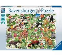 Ravensburger, puzzle premium de 2000 pièces Softclick thème jungle en carton extra épais., Coloré