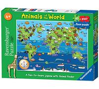 Ravensburger - Puzzle - Puzzle Géant Sol - Animaux du Monde - 60 Pièces