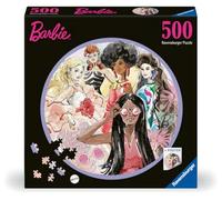 Ravensburger - Puzzle Rond 500 pièces - L'icône du Style Depuis 1959 / Barbie - Adultes et Enfants dès 10 Ans - Puzzle de qualité supérieure - Encastrement Parfait - Barbie - Cinéma - 12001494