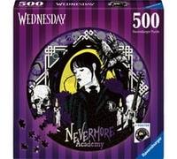 Ravensburger Puzzle rond 500 pièces Mercredi – Tim Burton – Encastrement parfait – 17573