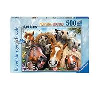 Puzzle Ravensburger - Selfies - À Cheval, 500 Pièces