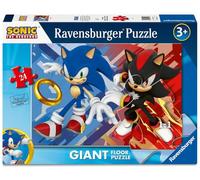 Ravensburger - Puzzle : Sonic, Puzzles pour enfants de 3 ans ou plus, 24 pièces, cadeaux pour enfants de 3 ans ; 70 x 50 cm