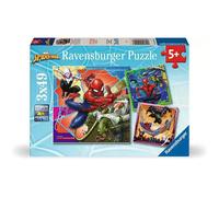 Ravensburger 3 x 49 pièces Attaque spéciale Marvel Spider-Man Bleu G