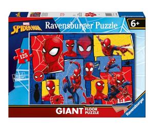 Ravensburger - Puzzle Spiderman | Puzzle 6 Ans | Puzzle 125 Pièces Enfants De Sol 70x50 Cm | Cadeau Enfant 6 Ans | Jeux Enfant 6 Ans | Jouet Spiderman