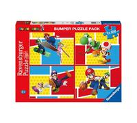 Ravensburger - Puzzle Super Mario, Collection Bumper Pack 4X100, idée Cadeau pour Enfants 6+ Ans, Jeu éducatif et Stimulant, 4 Puzzles de 100 pièces