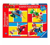 Ravensburger - Puzzle Super Mario, Collection Bumper Pack 4X100, idée Cadeau pour Enfants 6+ Ans, Jeu éducatif et Stimulant, 4 Puzzles de 100 pièces