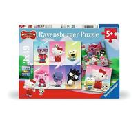 Ravensburger – Puzzle enfant Lot de 3 Hello Kitty 49 pièces – Fille ou garçon – 3 posters – Dès 5 ans