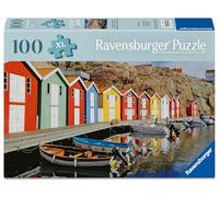 Ravensburger Puzzle 12001730 – Maisons colorées en Suède – 100 pièces pour personnes âgées