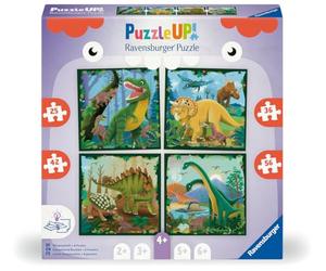 Ravensburger - Puzzle UP! - 25, 36, 42, 56 pièces - Les Dinosaures | Fille ou garçon dès 4 ans - Puzzle de qualité supérieure - Carton épais et résistant - Puzzles évolutifs